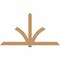 Ekena Millwork Redmond Smooth Timber Gable Bracket, Western Red Cedar, 96"W x 52"H x 1 1/2"D x 5 1/2"F, 13/12 Pitch GBW096X52X0206RED00SWR - alternate 1